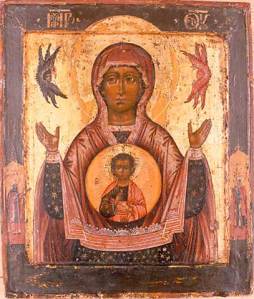 41_00052162~_ikonenmalerei_gottesmutter-des-zeichens---russ--ikone