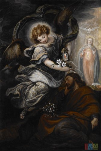 The Dream of St. Joseph by Rizi