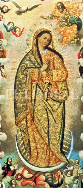 18th century Mary Immaculate Jesus in womb